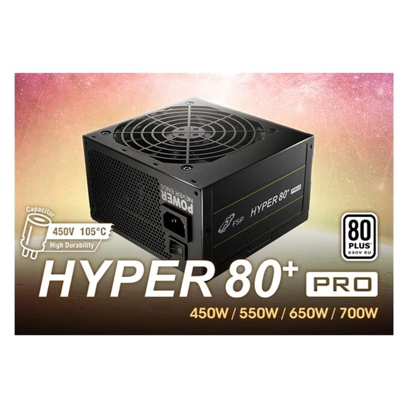 Fsp H3-650 Hyper 80+Bronze Pro 12Cm Psu 650W ürün görseli 1