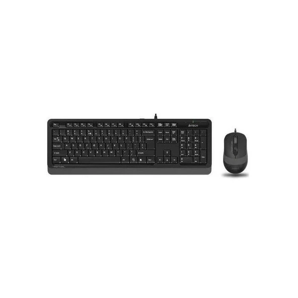 A4 Tech F1010 Q Usb Gri Fn-Mm Klv+Opt. Mouse 1600D ürün görseli 1