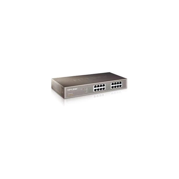 Tp-Link TL-SG1016D 16 Port 10-100-1000 Mbps Switch Çelik Kasa Rack Mount ürün görseli 1