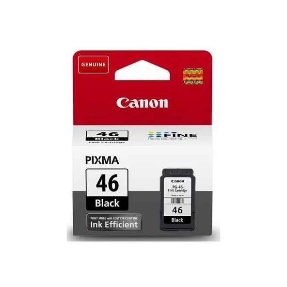 Canon PG-46 Siyah Mürekkep Kartuş ürün görseli 1