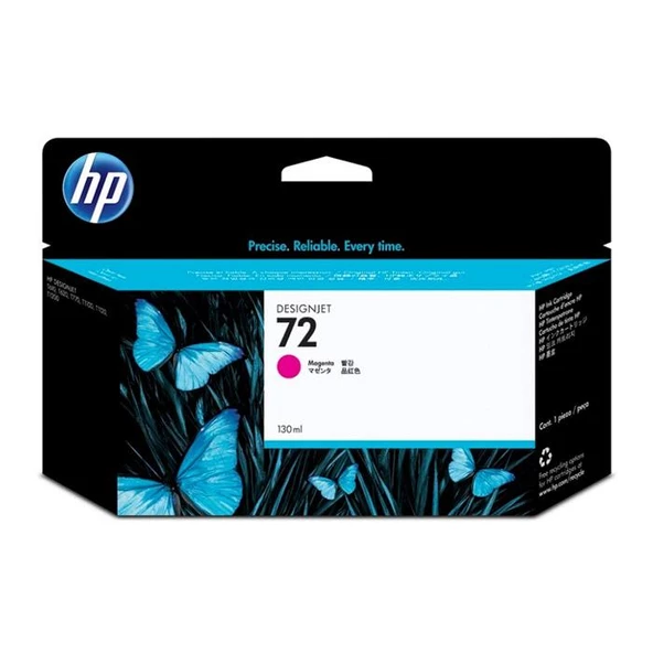 HP 72 Magenta Kırmızı 130ML Plotter Kartuşu C9372A ürün görseli 1