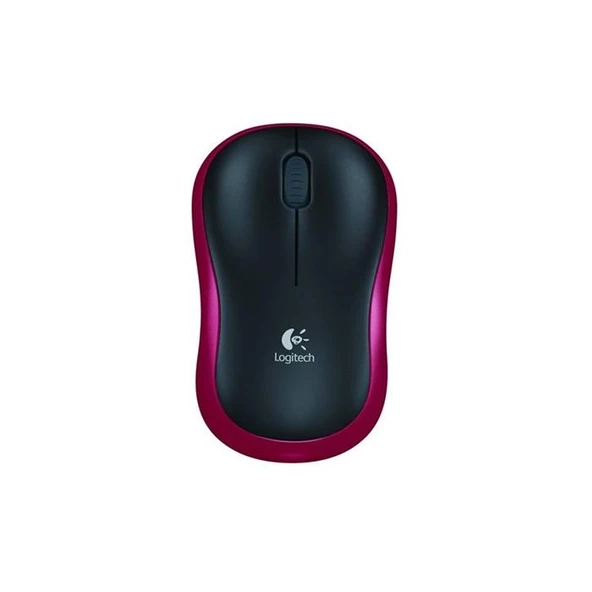 Logitech M185, Nano Kablosuz, USB, Mouse Kırmızı, 910-002237 ürün görseli 1