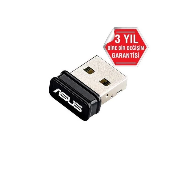 Asus USB-N10 NANO 150Mbps Kablosuz USB Adaptör ürün görseli 1