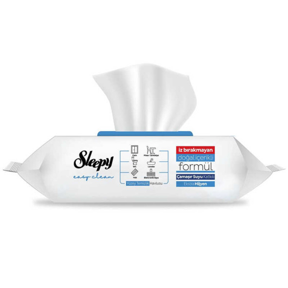 SLEEPY Easy Clean Çamaşır Suyu Katkılı Yüzey Temizlik Havlusu 100 Yaprak ürün görseli 1