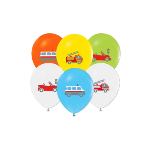 Trafik Temalı Baskılı Balon ürün görseli 1
