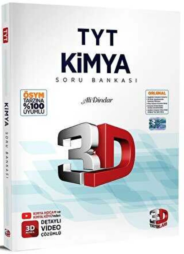 3D Yayınları TYT Kimya Soru Bankası ürün görseli 1