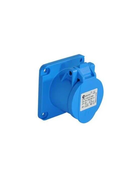 Tp Electric 3120-321-0970 3X16A CEE Norm Düz Makine Prizi 70X70 Vidalı IP44 ürün görseli 1