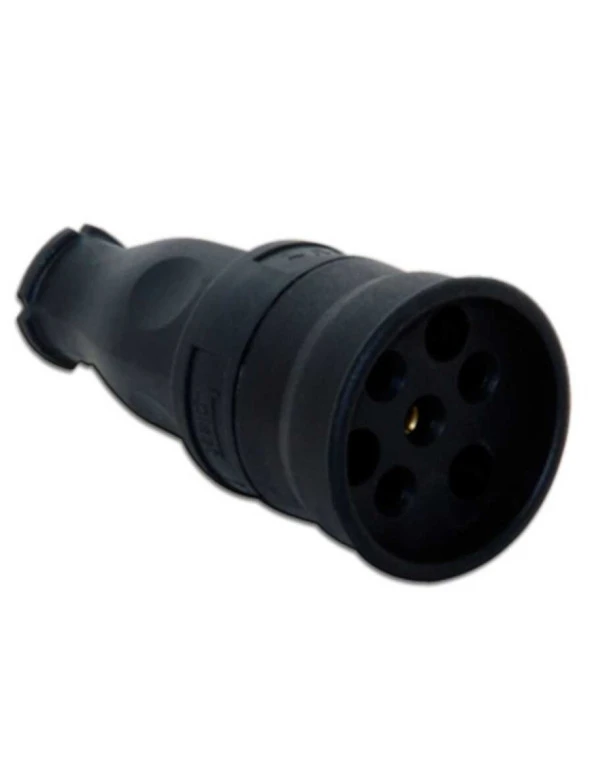 Tp Electric 3104-304-0300 3X25A Kauçuk Uzatma Prizi Seyyar Priz IP44 ürün görseli 1