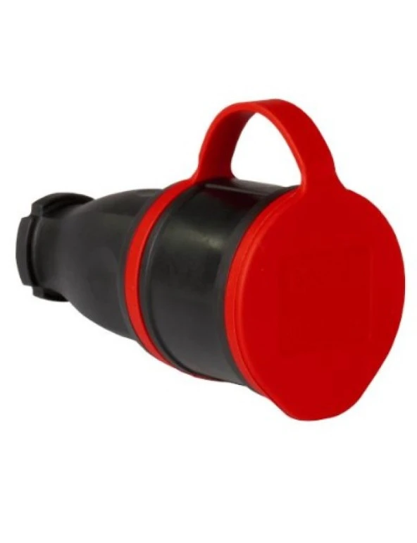 Tp Electric 3101-304-0300 1X16A Kauçuk Uzatma Prizi IP54 Vidalı ürün görseli 1