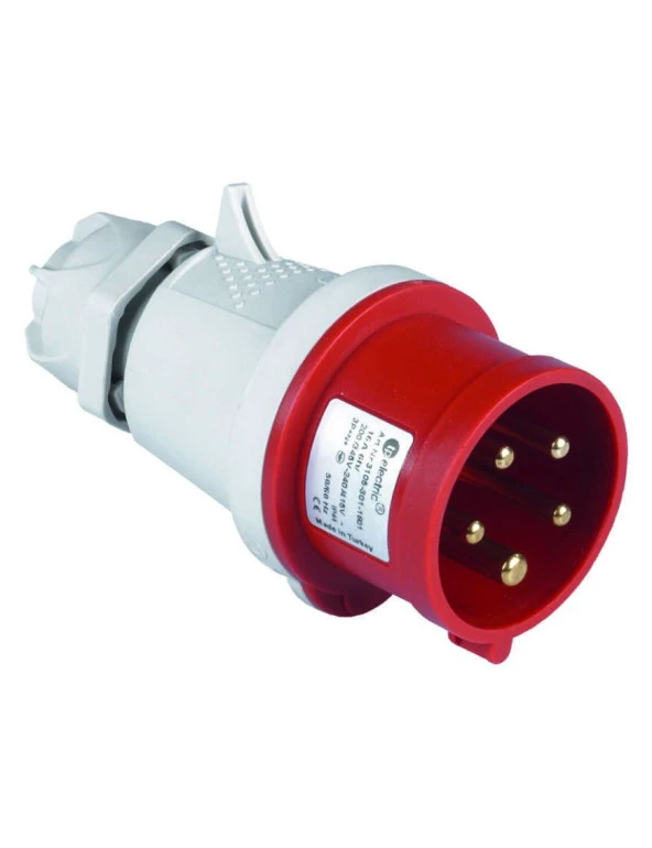 Tp Electric 3105-301-1601 5X16A CEE Norm Düz Fiş Vidalı IP44 ürün görseli 1