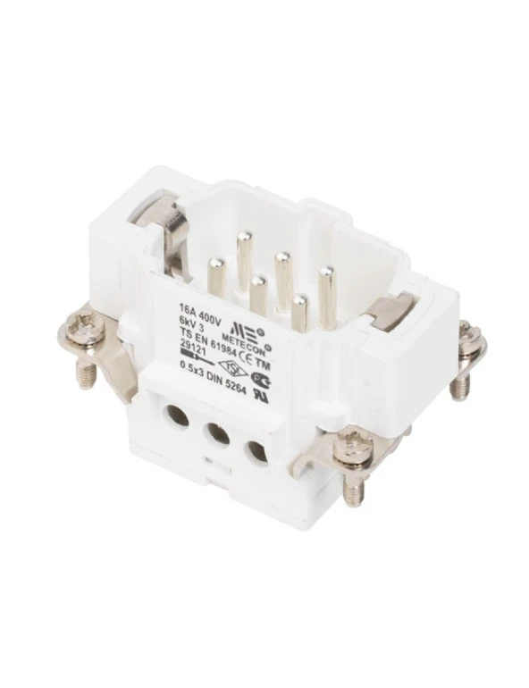 Mete Enerji 29121 6X16A Fiş Çekirdek Montajlı (Vidalı Bağlantı) 400 V ürün görseli 1