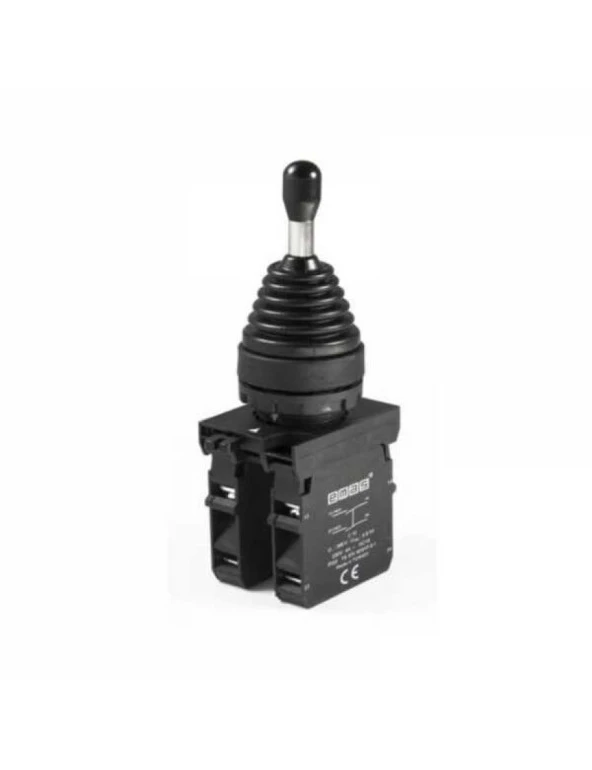 Emas CP707DJ41 CP Serisi Plastik 2NO+2NO Joystick Dönüşlü 4 Pozisyonlu 22 mm Buton ürün görseli 1