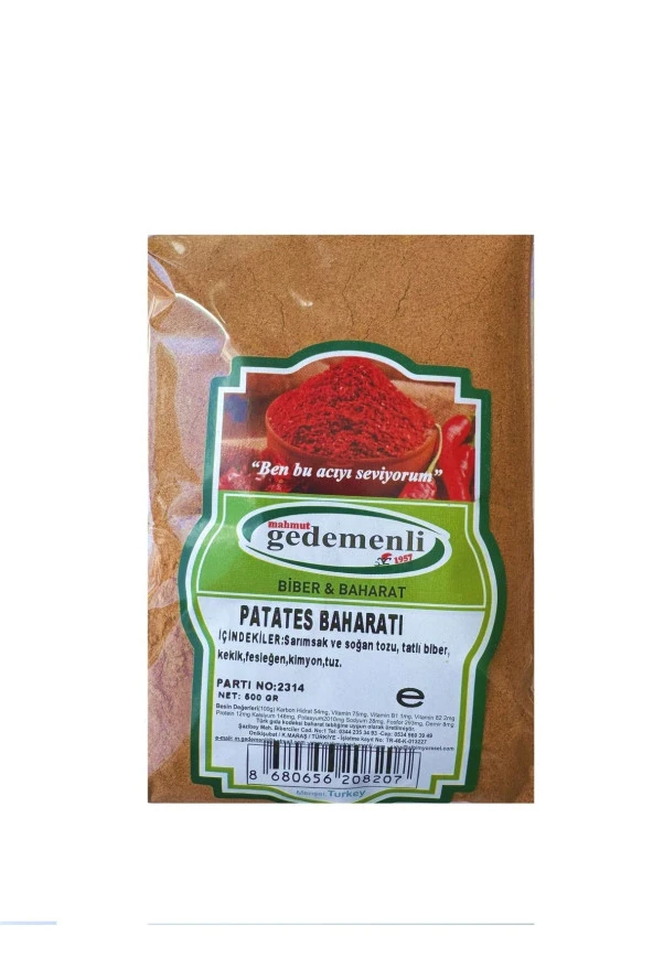 CİPS VE PATATES BAHARATI 500 GR ürün görseli 1