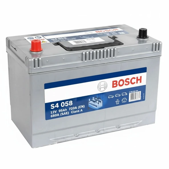 Bosch S4 12V 95Ah 720A (EN) Ters Kutup Akü ürün görseli 1