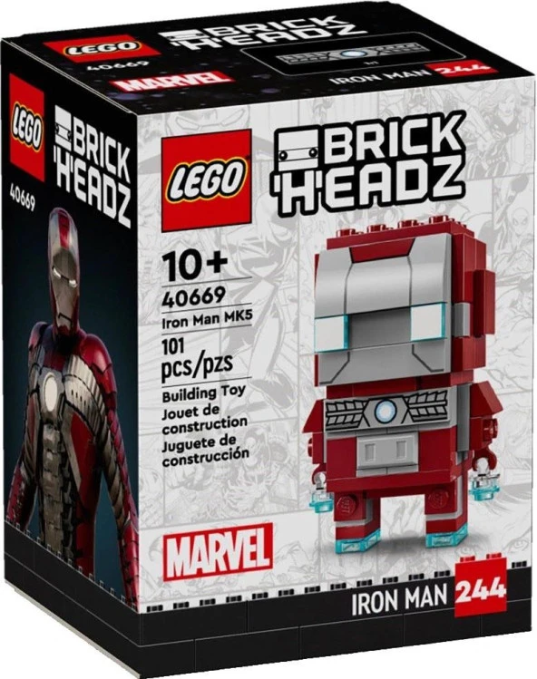LEGO BrickHeadz 40669 Iron Man MK5 ürün görseli 1