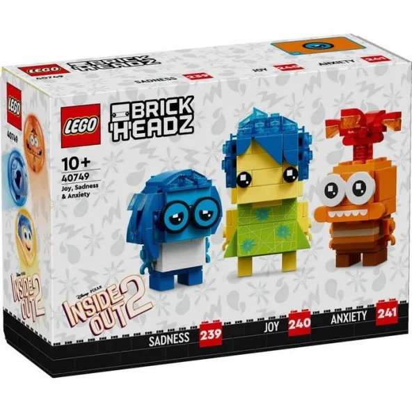 LEGO BrickHeadz 40749 Joy, Sadness and Anxiety ürün görseli 1