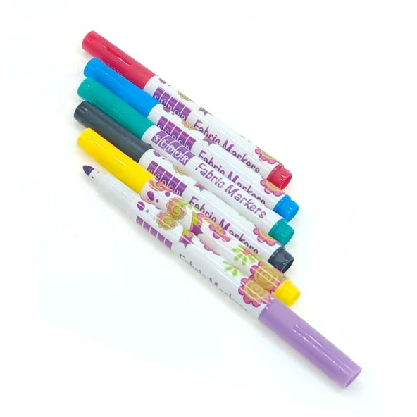 Südor Kumaş Kalemi 6 Renk Fabric Marker ürün görseli 1