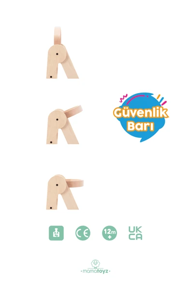 Fold Öğrenme Kulesi - Naturel - Resim 3