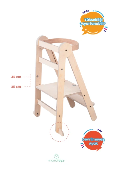 Fold Öğrenme Kulesi - Naturel - Resim 4