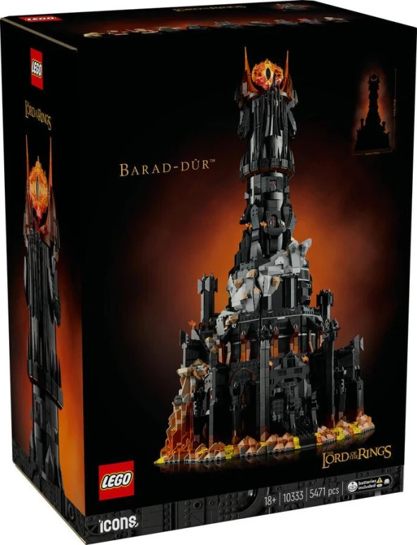LEGO Icons 10333 The Lord of the Rings: Barad-dûr ürün görseli 1