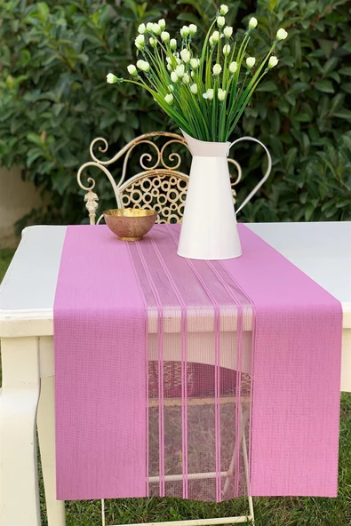 40x200 cm Lazer Kesim Modern Runner - Resim 4