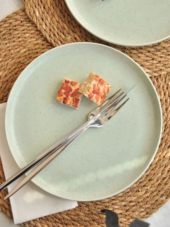 M Art Yıldızkoy Porselen 2 li Pasta Tabağı 21 cm ürün görseli 1
