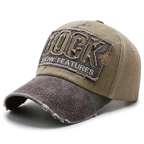 Valkyrie Rock Eskitme Trucker Şapka Unisex Metal Tokalı Ayarlanabilir Vintage Kahve ürün görseli 1