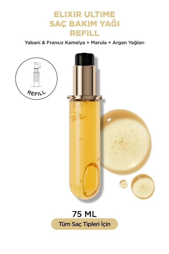 Kerastase Elixir Ultime Saç Bakım Yağı Refill 75 ml ürün görseli 1