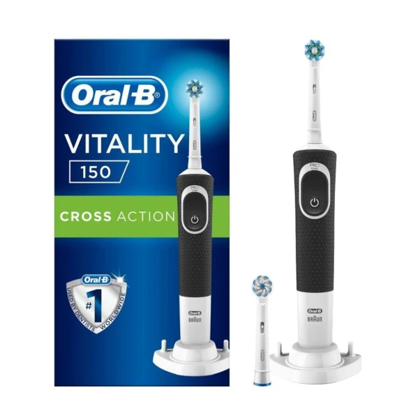 Oral-B Vitality D150 Şarj Edilebilir Diş Fırçası Cross Action+ 1 Yedek Başlık ürün görseli 1