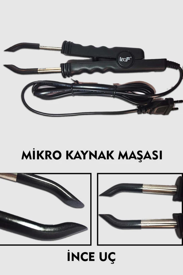 Loof Mikro Keratin Saç Kaynak Maşası – İnce Uçlu ürün görseli 1