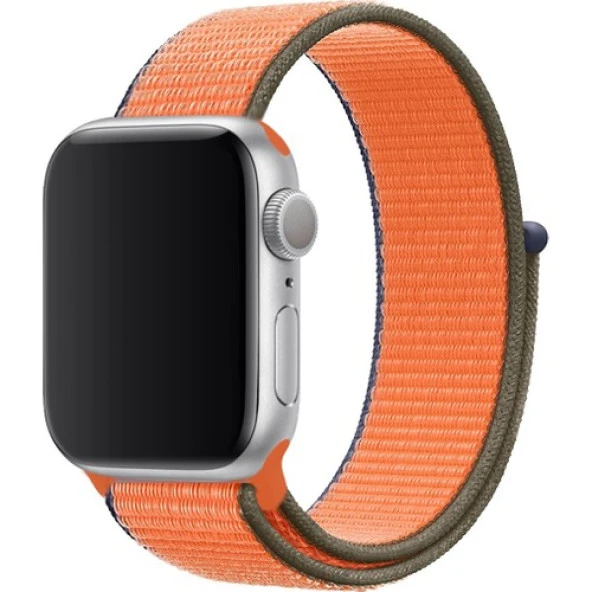 Mi7a Apple Watch Seri 7 6 5 4 3 2 Se 38MM / 40MM / 41MM Uyumlu Spor Loop Dokuma Hasır Kordon ürün görseli 1