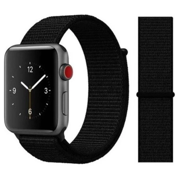 Mi7a Apple Watch Seri 7 6 5 4 3 2 Se 38MM / 40MM / 41MM Uyumlu Spor Loop Dokuma Hasır Kordon ürün görseli 1