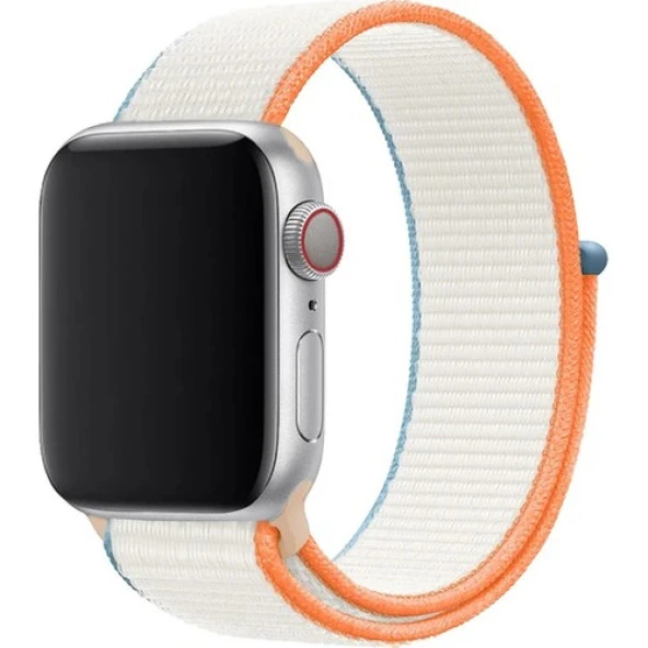 Mi7a Apple Watch Seri 7 6 5 4 3 2 Se 38MM / 40MM / 41MM Uyumlu Spor Loop Dokuma Hasır Kordon ürün görseli 1