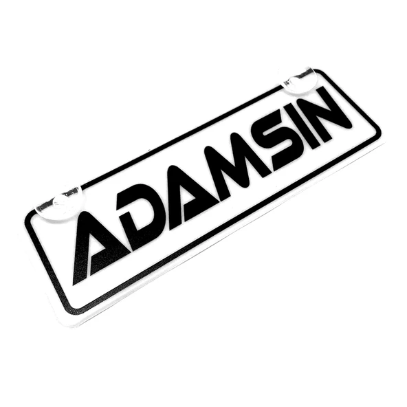 Adamsın Yazılı Sök Tak Dekor Plaka ürün görseli 1