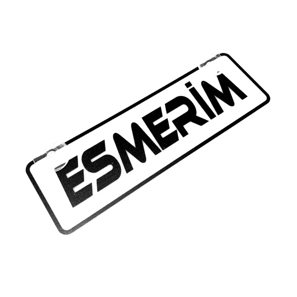 Esmerim Yazılı Sök Tak Dekor Plaka ürün görseli 1