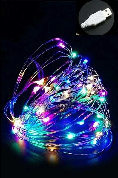 HİDZ Tel Led Işık  5 Metre Usb Girişli Rgb ürün görseli 1