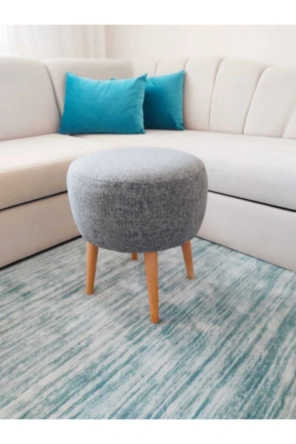 Neta Trade Neta Home Gri Puf & Bench & Tabure - Resim 4