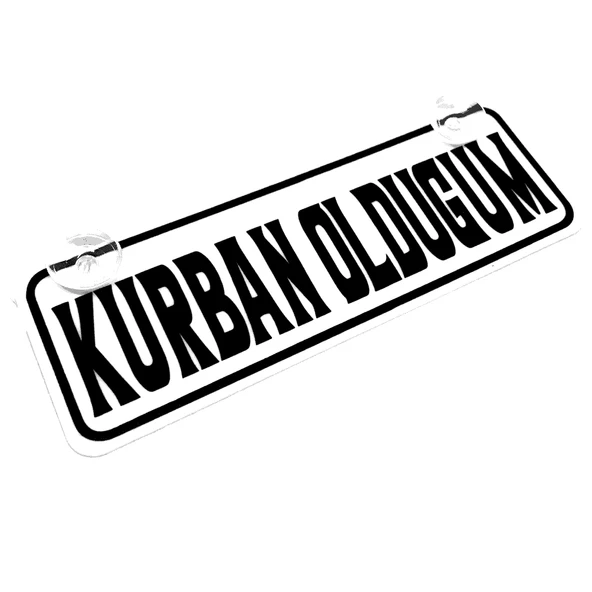Kurban Olduğum  Yazılı Sök Tak Dekor Plaka ürün görseli 1