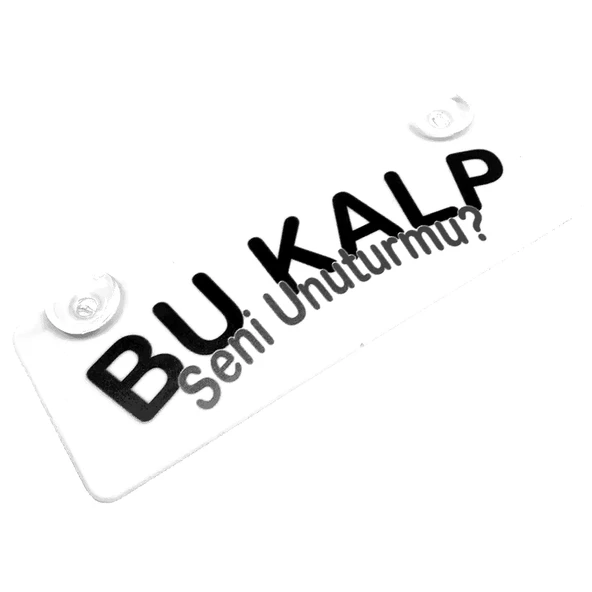 Bu Kalp Seni Unutur Mu Yazılı Sök Tak Dekor Plaka ürün görseli 1