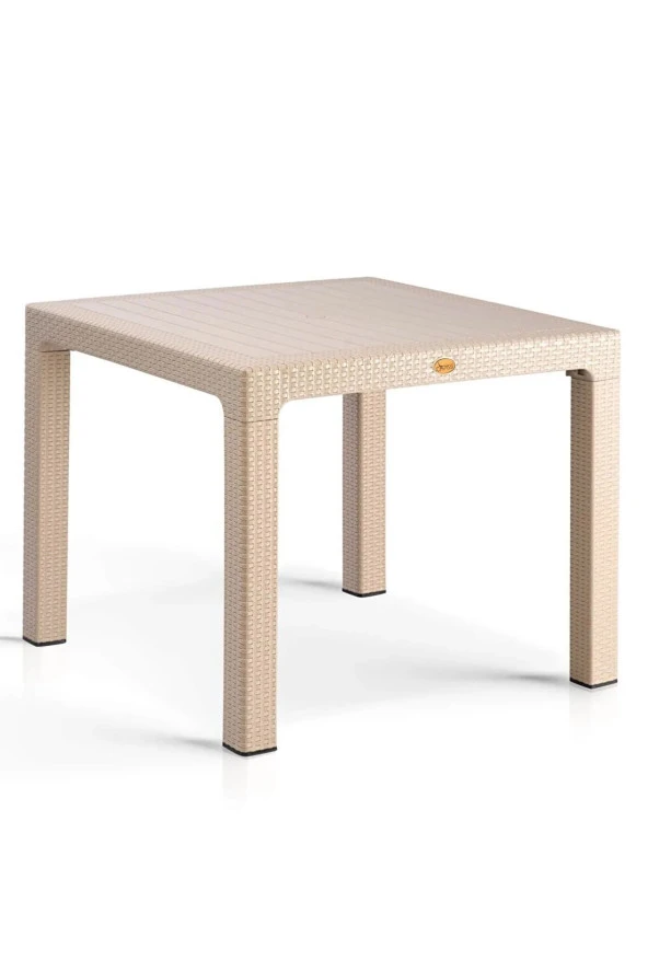 Camsız 90x90 cm Rattan Bahçe Balkon Masası ürün görseli 1
