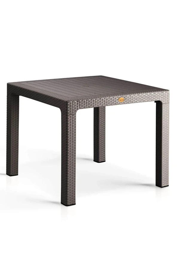 Camsız 90x90 cm Rattan Bahçe Balkon Masası ürün görseli 1
