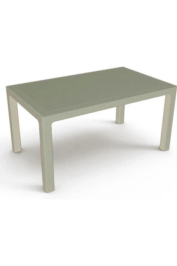 RomanoSet Plastik Romanoset 70x120 Rattan Plastik Bahçe Ve Balkon Masası ürün görseli 1