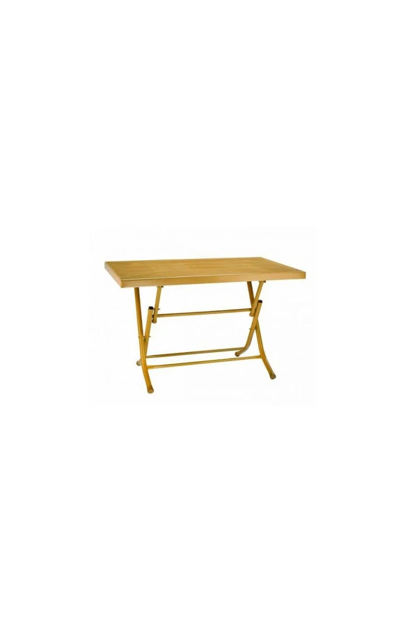 Cakha Katlanır Plastik Masa Teak 70x120 Cm Metal Ayak ürün görseli 1