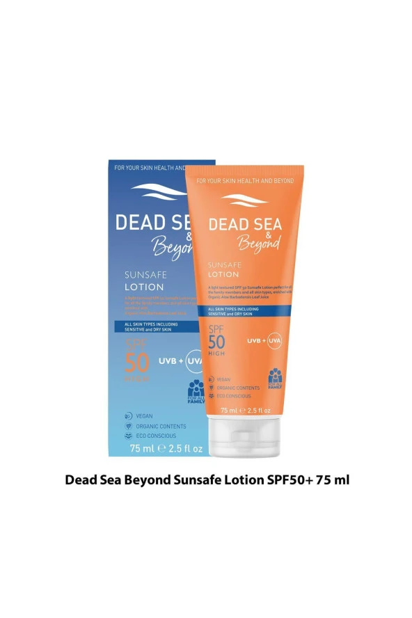 DEAD SEA & Beyond SUNSAFE LOTION SPF 50 HIGH 75 ml. ürün görseli 1