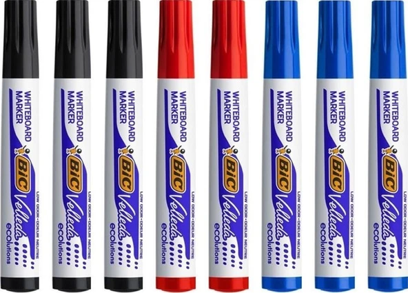Bic Beyaz Tahta Kalemi Velleda 1701 Set : 2 ürün görseli 1