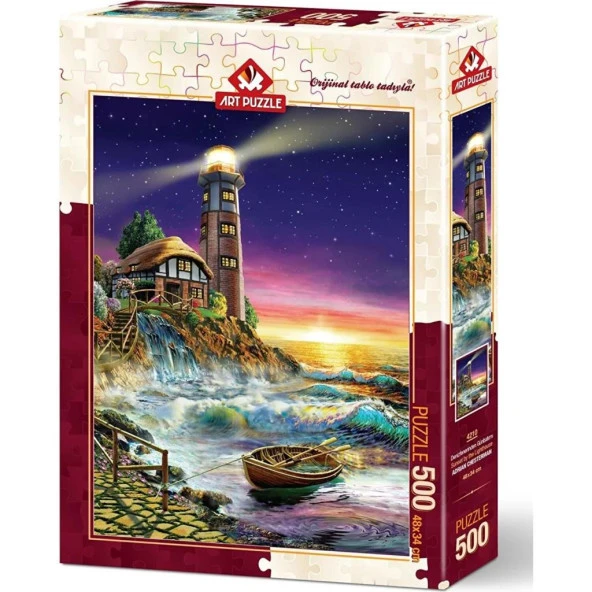 Art Puzzle Denizfenerinden Günbatımı 500 Parça Puzzle 4210 ürün görseli 1