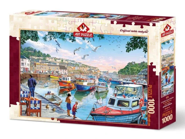 Art Puzzle Lİmandaki Küçük Balıkçılar 1000 Parça Puzzle 4231 ürün görseli 1