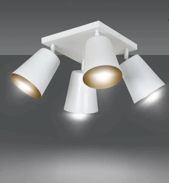 mylights  kare  metal hareketli başlık moder spor avize ürün görseli 1