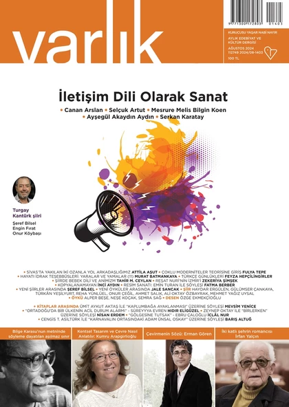 Varlık Dergisi 1403.Sayı Ağustos 2024 ürün görseli 1