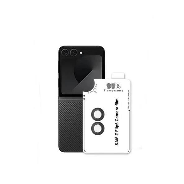 Gpack Samsung Galaxy Z Flip 6 Kamera Koruyucu Parmak İzi Bırakmayan Safir Cam CL11 ürün görseli 1